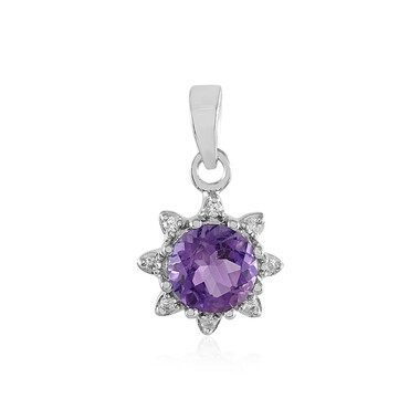 Uruguay-Amethyst-Silberanhänger