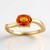 Anello in oro con Zaffiro Arancione Ban Ka Cha
