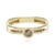 Anello in oro con Diamante Champagne I2 (de Melo Gold)