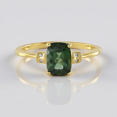 Anello in argento con Apatite Cromo