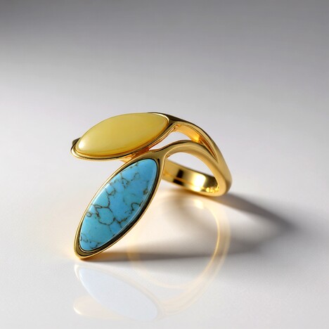 Anello in argento con Turchese (dagen)