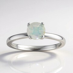 Anello in argento con Opale di Welo
