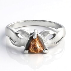 Anello in argento con Occhio di Tigre Rosso
