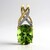 Ciondolo in oro con Peridoto Wagogo