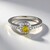 Anello in argento con Diamante Giallo I3