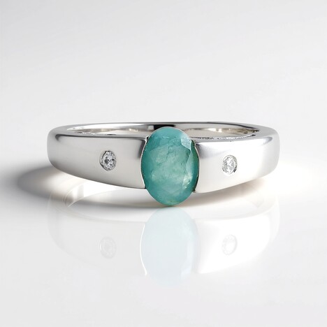 Anello in argento con Grandidierite