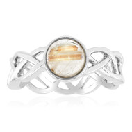 Anillo en plata con Cuarzo rutilado