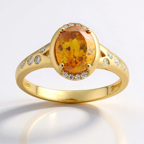 Anello in oro con Sfalerite (CIRARI)