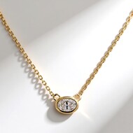 Collar en oro con Diamante SI1 (H) (CIRARI)
