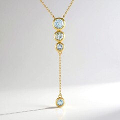 Collana in argento con Topazio Blu Cielo (de Melo)