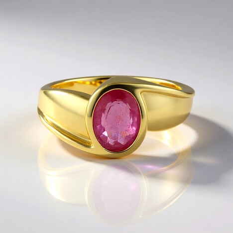 Anello in argento con Zaffiro Rosa del Madagascar