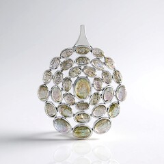 Ciondolo in argento con Labradorite Verde Maniry (KM by Juwelo)