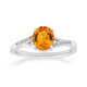 Anello in oro con Zaffiro Arancione Ban Ka Cha