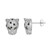 Boucles d'oreilles en argent et Zircon (Adela Silber)
