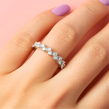 Anillo en plata con Zircón