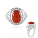 Roter Onyx-Messingring (Juwelo Style)