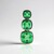 Ciondolo in argento con Quarzo Verde Smeraldo (MONOSONO COLLECTION)