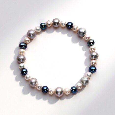 Bracciale con Perla d'Acqua Dolce Argentata