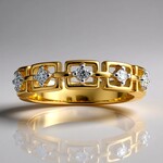 Anello in oro con Diamante SI1 (G) (Annette)