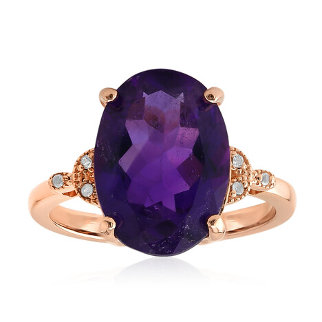 Bague en argent et Améthyste du Maroc