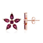 Orecchini in argento con Rodolite