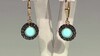 Pendientes en plata con Turquesa bella durmiente (Faszination Türkis)