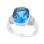 Anillo en plata con Topacio de Marambaia