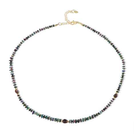 Edelstein-Silberhalskette