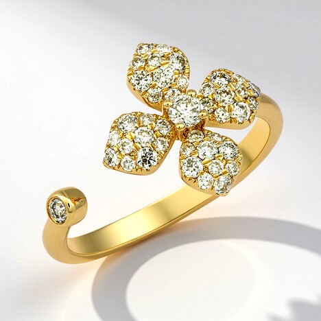 Anello in oro con Diamante Fancy SI2 (CIRARI)