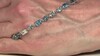 Brazalete en plata con Topacio azul suizo