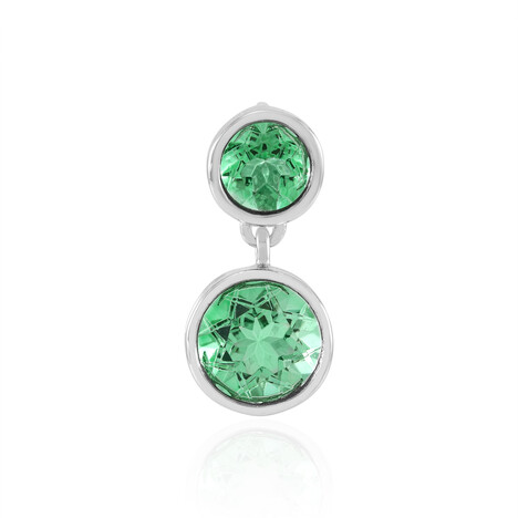 Colgante en plata con Cuarzo verde esmeralda (MONOSONO COLLECTION)