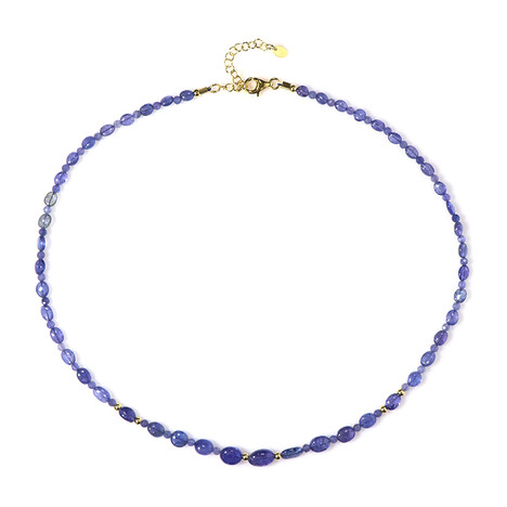 Tansanit-Silberhalskette