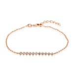 VS1 Argyle-Rose de France-Brillant-Silberarmband (Annette)