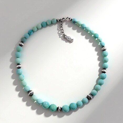 Collana in argento con Amazzonite (Desert Chic)