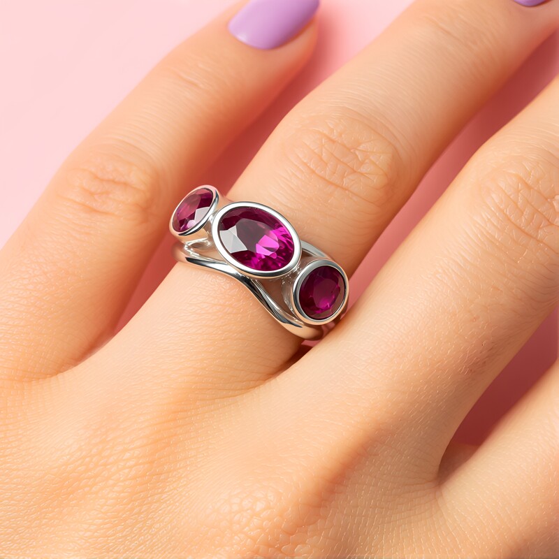 Anillo en plata con Rubí de Madagascar (de Melo)