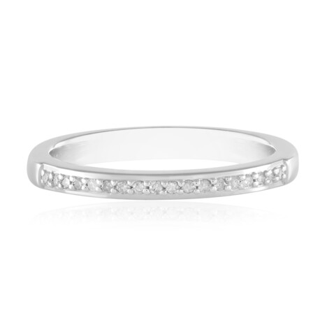 Bague en argent et Diamant I3 (J)
