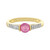 Anillo en plata con Zafiro rosa de Madagascar