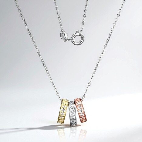 Collana in argento con Topazio Bianco (Adela Silber)