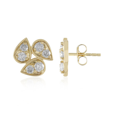 Pendientes en oro con Diamante I2 (H) (de Melo Gold)