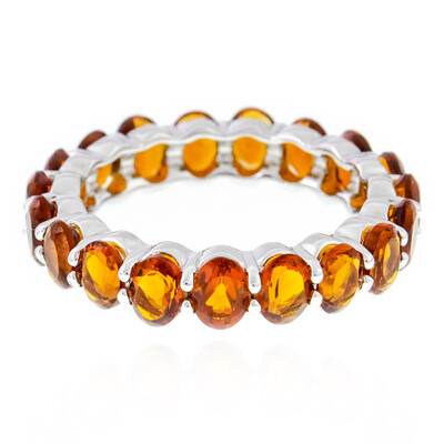 Anillo en plata con Citrino de Madeira