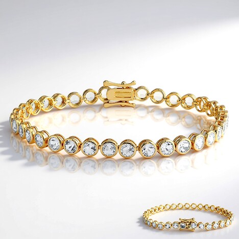 Bracciale in argento con Topazio Bianco