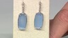 Zilveren oorbellen met Aqua Chalcedonen