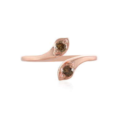 Anello in argento con Diamante Champagne I3