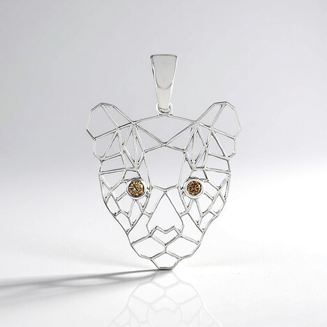 Ciondolo in oro con Diamante Champagne I2 (Ornaments by de Melo)