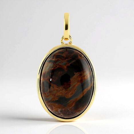 Ciondolo in argento con Pietersite Dorata