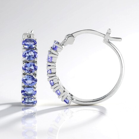 Orecchini in argento con Tanzanite