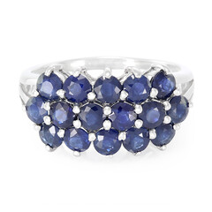 Anello in argento con Zaffiro Blu