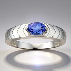 Anello in argento con Tanzanite