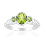 Anello in argento con Peridoto Jilin (Pallanova)