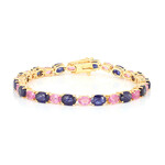 Madagaskar-Saphir-Silberarmband